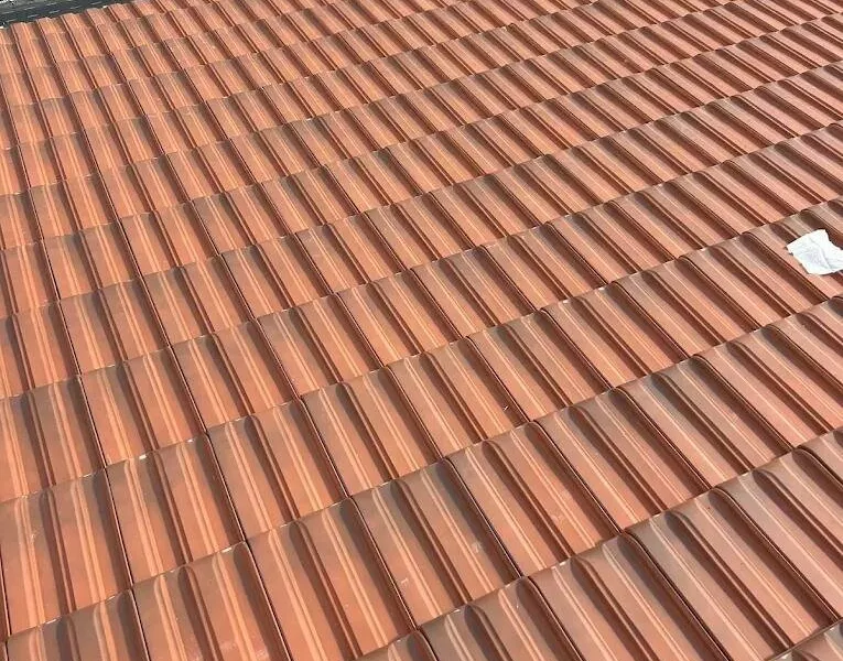 Toitures en tuiles terminées